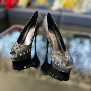 Cathy Jean Gray Platform Heels